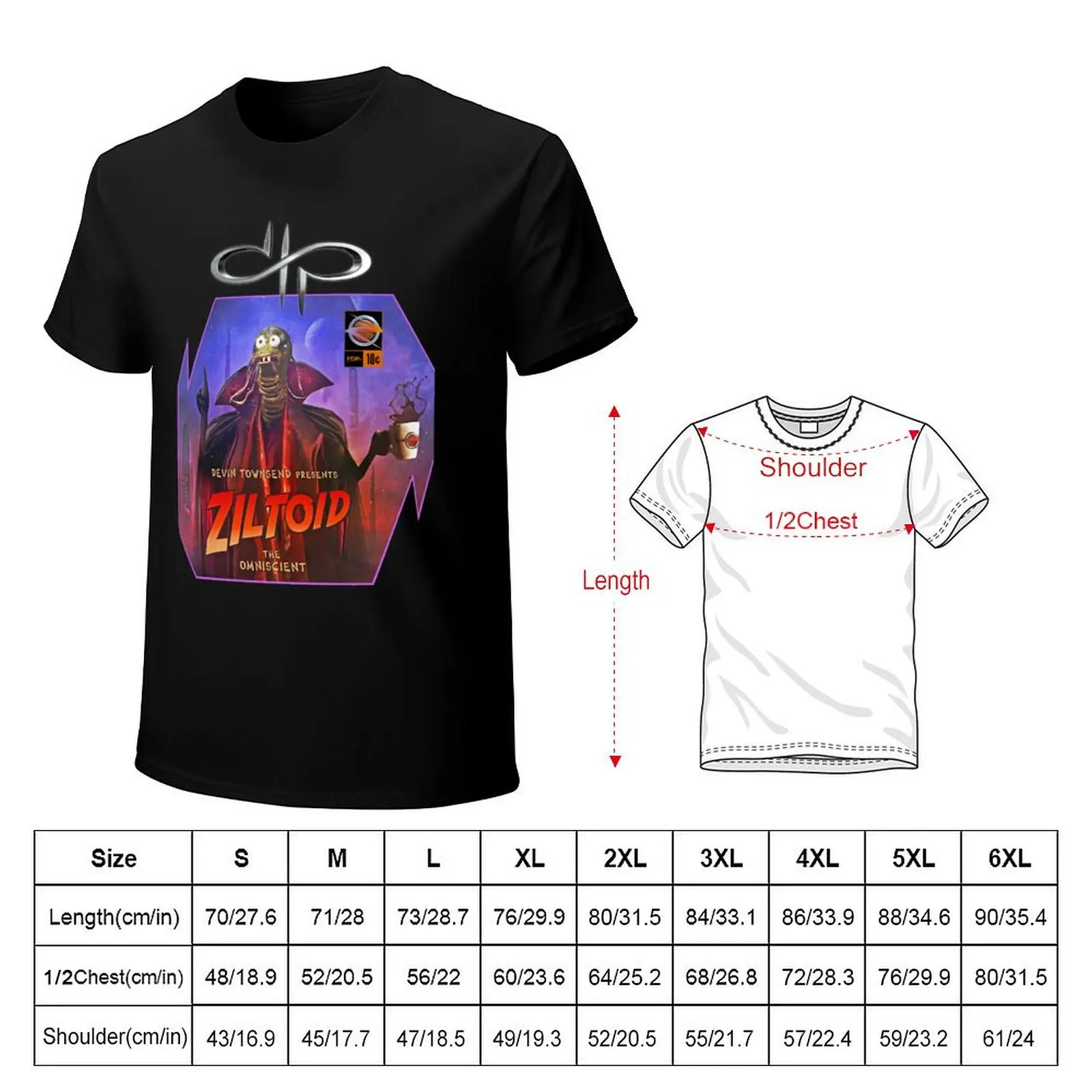 Devin-Townsend Funny Ziltoids T-Shirt Plus Size Non-Shrink T-Shirt