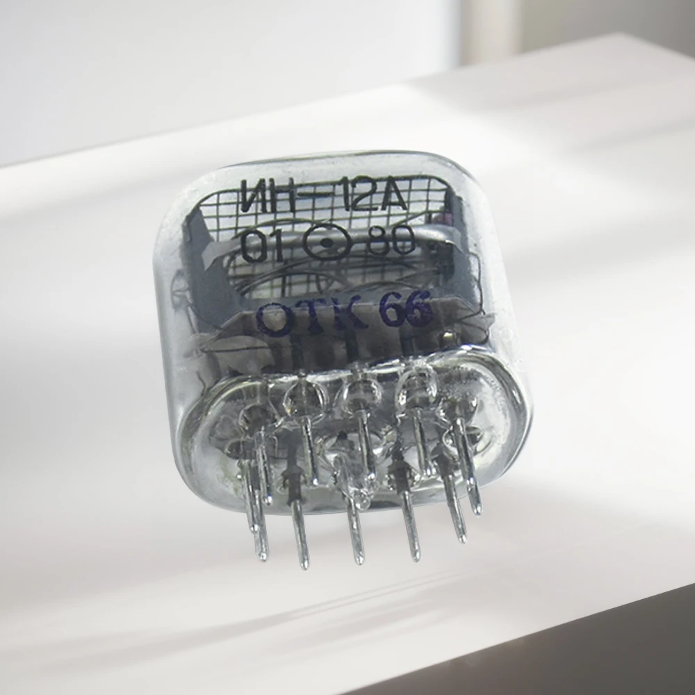 ل توهج ساعة Nixie ساعة ليد رقمية 1 قطعة IN-12 IN12 توهج أنابيب رمز أنبوب مع نقطة العشرية Nixie أنبوب ساعة توهج أنبوب #1