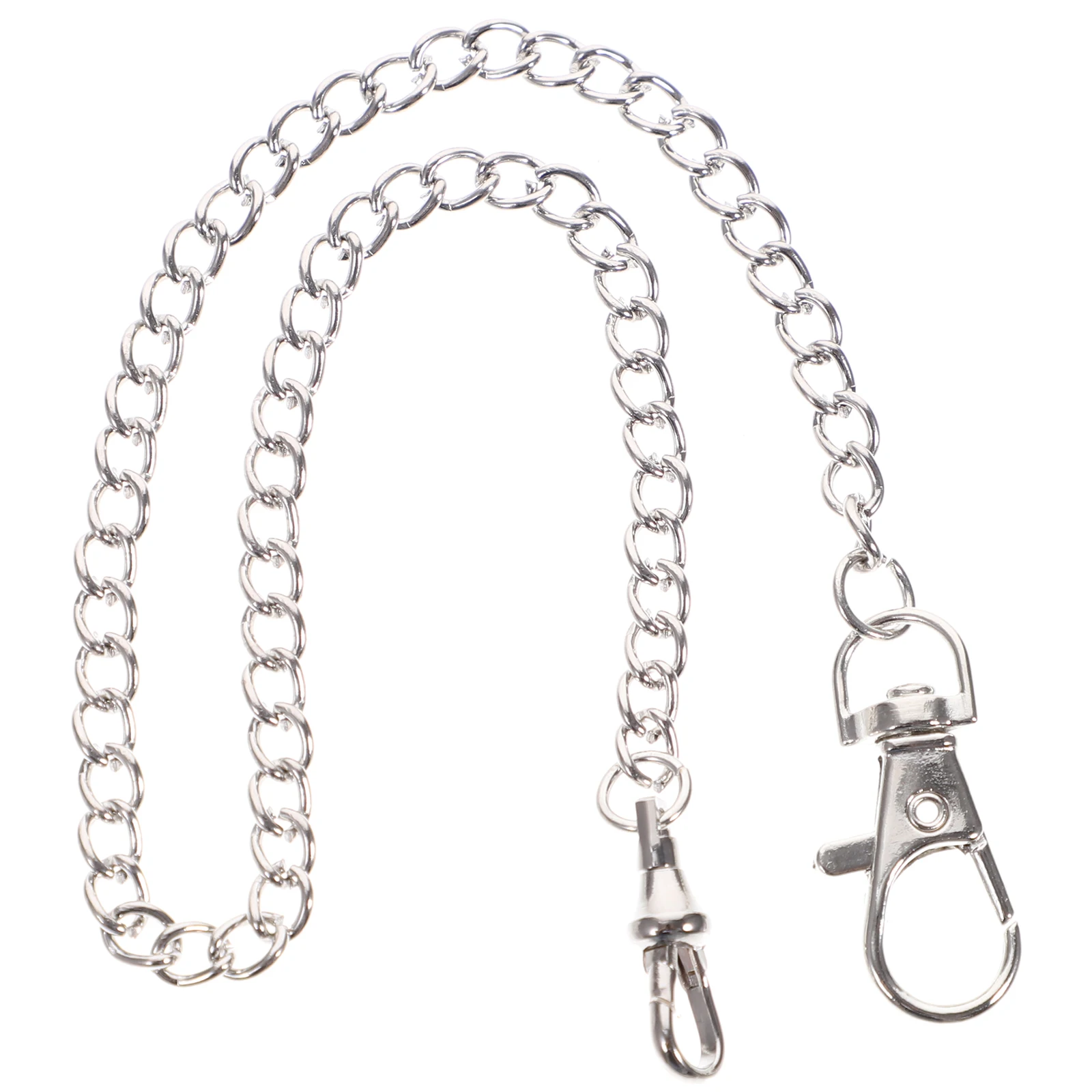 

Pocket Watch Chain Metal Decoration for Clothes Jeans Coats Circular Buckle Key Ring Wallet Chain Accessories Stylish Design