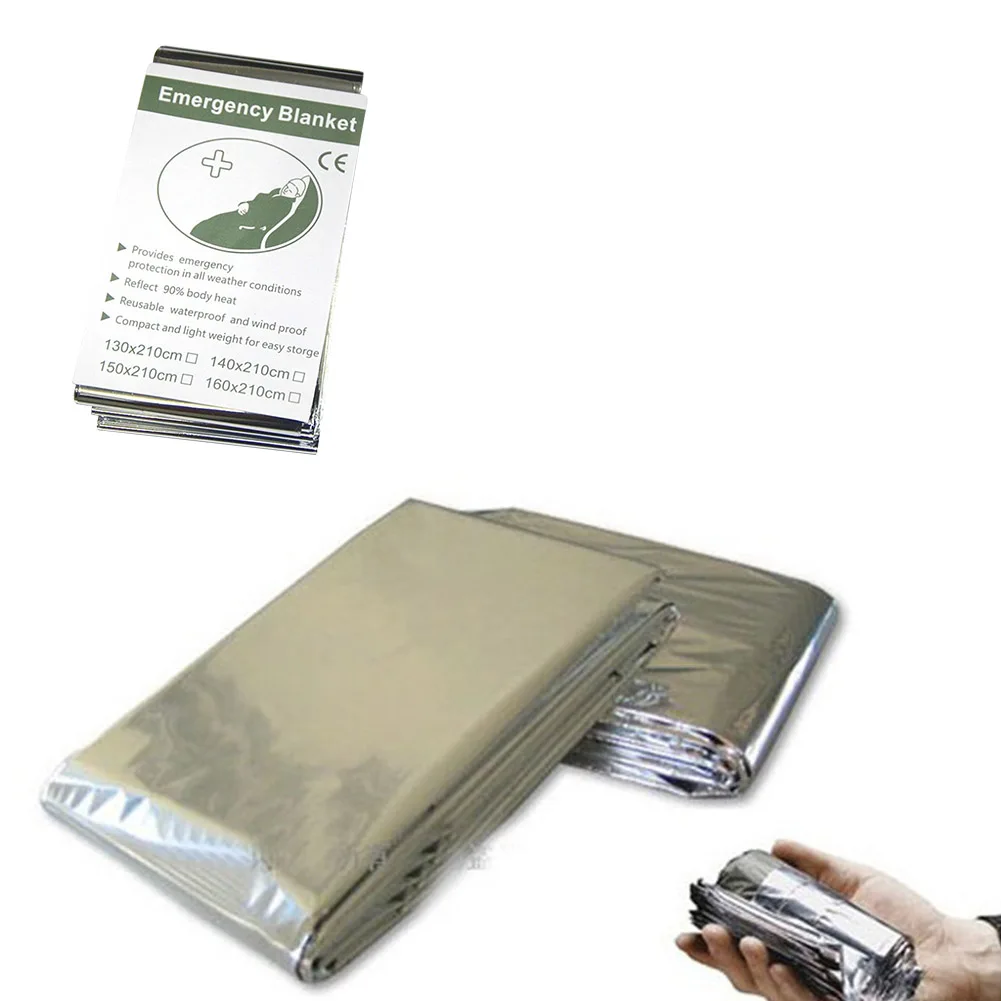 1-30PCS Outdoor Emergency RESCUE Blanket First Aid Body Warmer Blanket Waterproof Windproof Reusable for Camping Hiking Travel