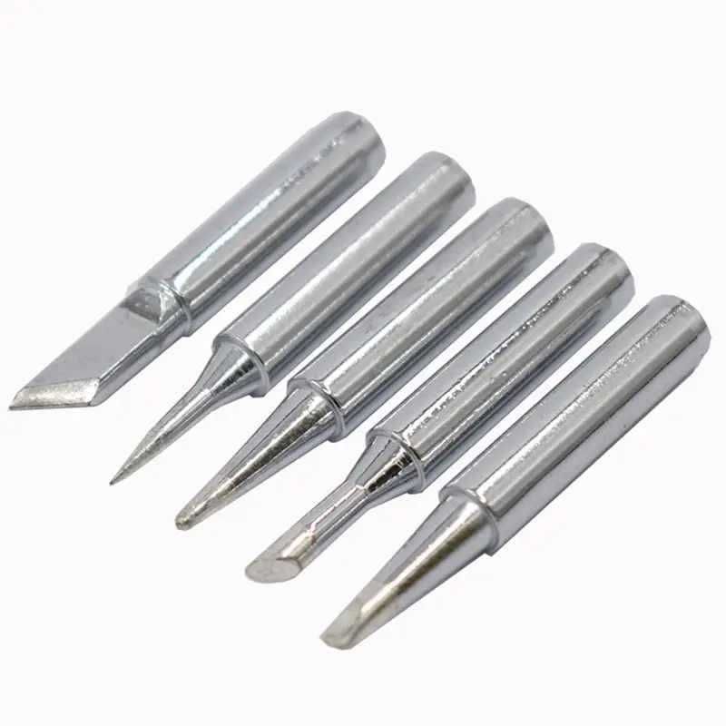 5 Pçs/set 2.4D + 3C + EU + B + K Cabeça De Ferro De Solda De Solda Ponta Do Ferro de Cobre Puro Conjunto DIY Elétrica Solda Ferro De Substituição Tip Reparação