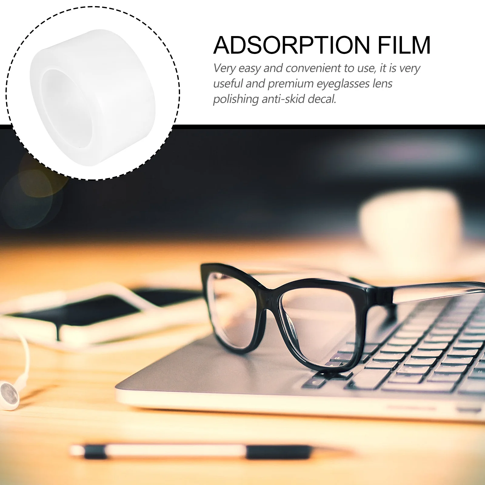 

Protective Film For Eyeglasses Polishing Lightweight Non-Skid Lens Polish Clear Sticker Glasses Making Accessory Home Decor