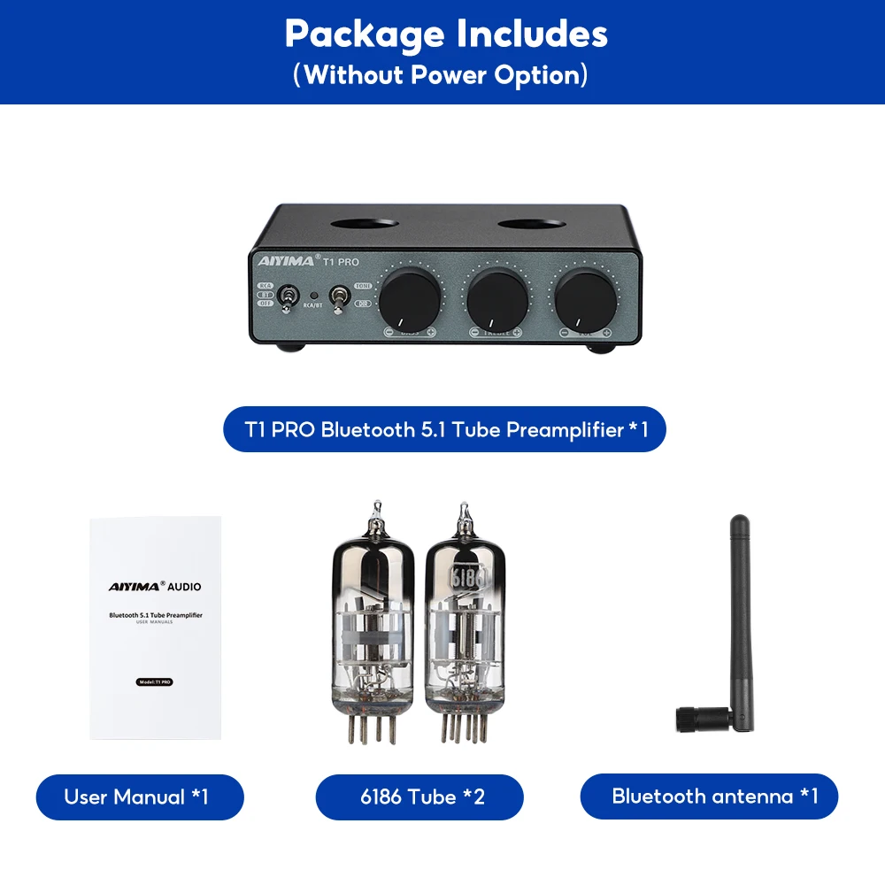 AIYIMA T1 PRO 真空管プリアンプ Amazon.com: AIYIMA T1 PRO Tube Preamp Vacuum Receiver Home Audio
