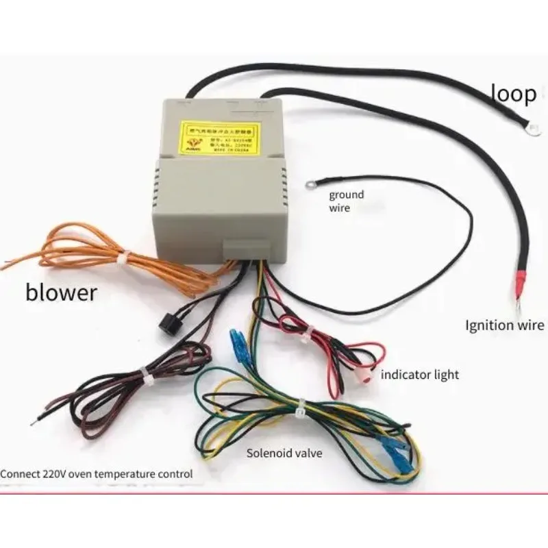 Loook Store 220V Universal Gas Oven Pulse Ignition Controller Commercial Catering Stove Ignition Control Replacement Part