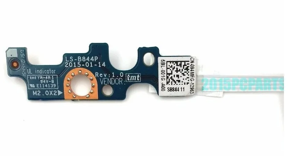 Schalter Power Button Board Für Dell Inspiron 15 5558 5455 5458 5559 5555 5755 5759 3758 3759 5558 3558 5551 5559 094MFG LS-B844P