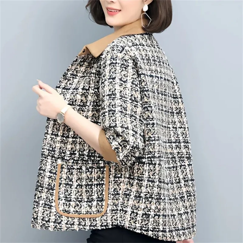 

Western-style Mother Coat is Worn Outside The Spring Autumn 2024 The New Small Fragrance Fashion Middle-Aged Elderly Women Tops