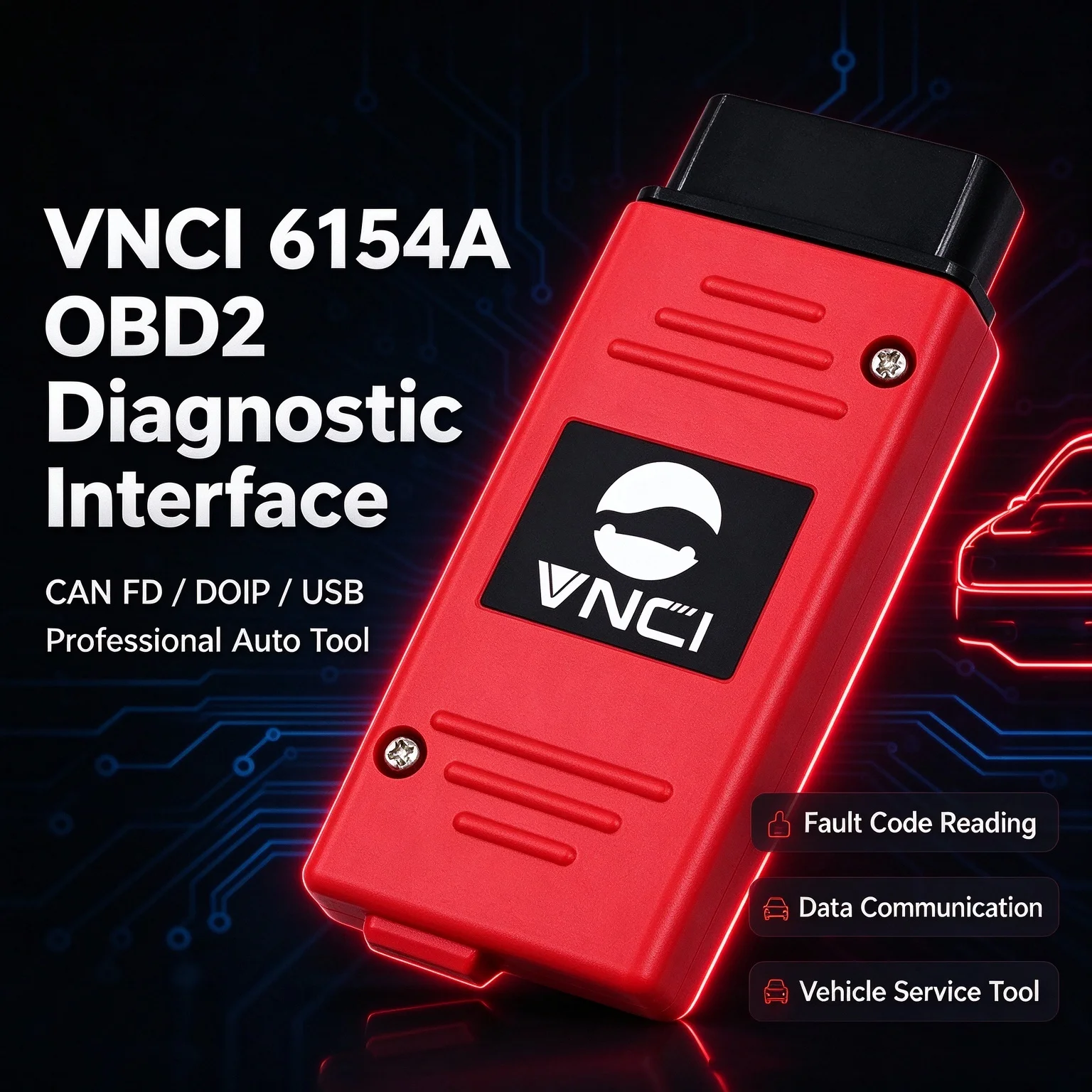VNCI 6154A OBD2 Diagnostic Interface Support CAN FD DoIP Protocol ODIS Professional Car Scanner for VW Audi Skoda Seat VAG Group