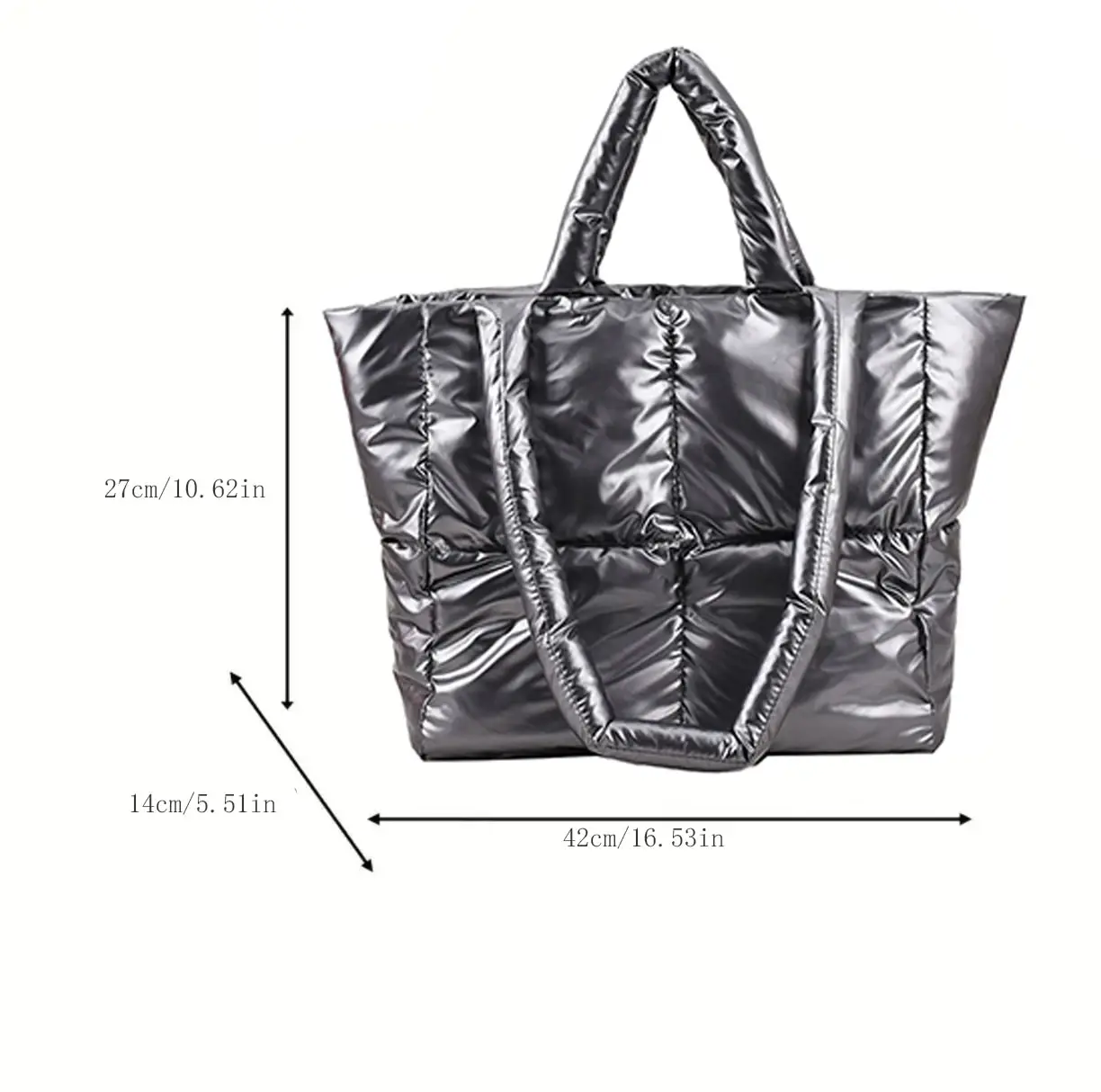 Handbag Female Large-capacity Bag Female New Tide Fashion Shoulder Bag Fall And Winter Cotton Bag Hundred Tote Bag