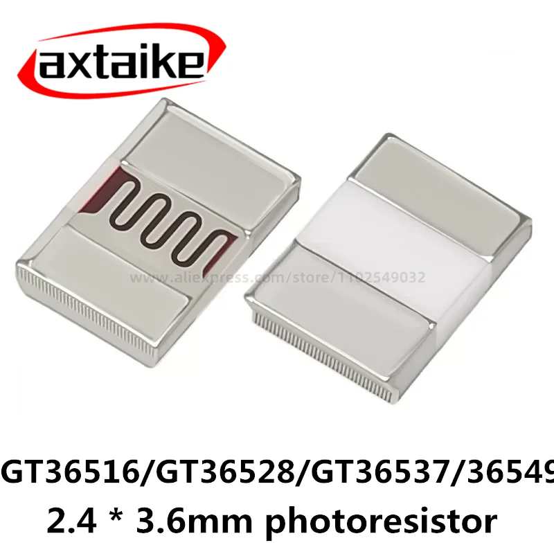 

10 шт. SMD фоторезисторов GT36516/GT36528/GT36537/GT36549 2.4x3.6MM LDR (светочувствительный резистор)