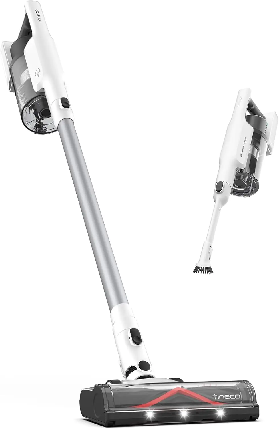 

Беспроводной пылесос A30S, всасывание 160 Вт, время работы 60 минут, мусорное ведро емкостью 1 л, щетка с нулевым стержнем, PureCyclone, светодиодная фара, белый