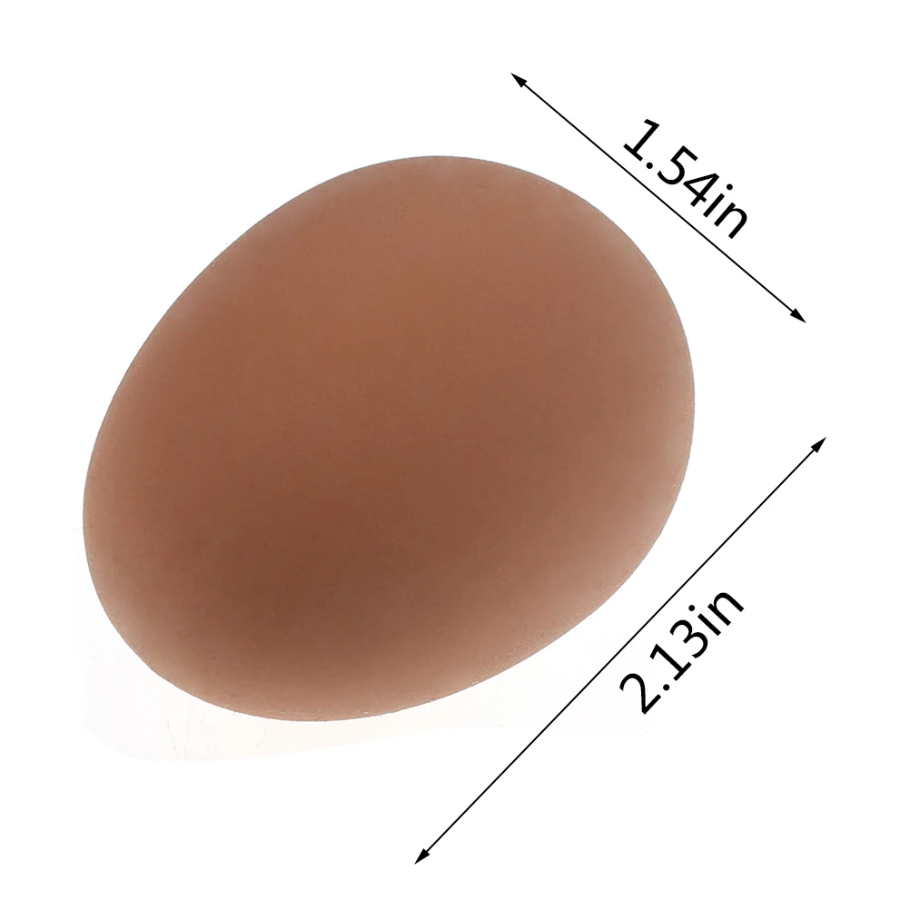 Novelty Bouncy Eggs Realistic Fake Rubber Bouncing BallsModel Farm Chicken Nesting Hen Hatching Egg  Pet Toy Prank Joke