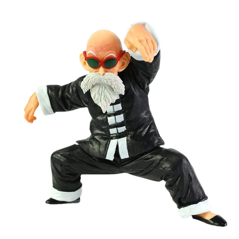 Dragon Ball Figure Muten Roshi Strong Chains Jackie Chun Figura Replaceable Head PVC Action Figures Collection Model Toys Gift