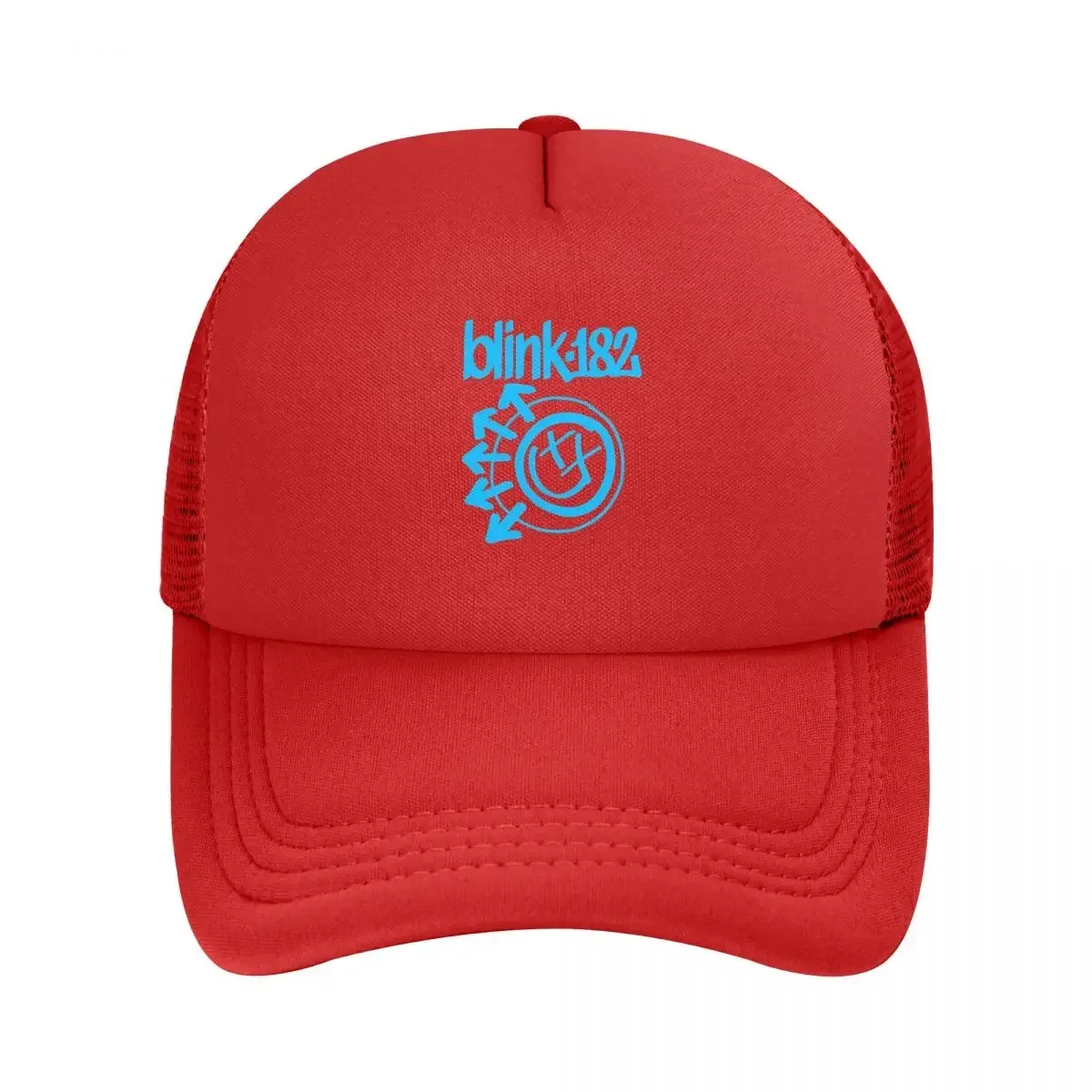 

Blink 182 Punk Smile Mesh Baseball Caps Snapback Fashion Baseball Hats Breathable Casual Casquette Outdoor For Men's And Women's