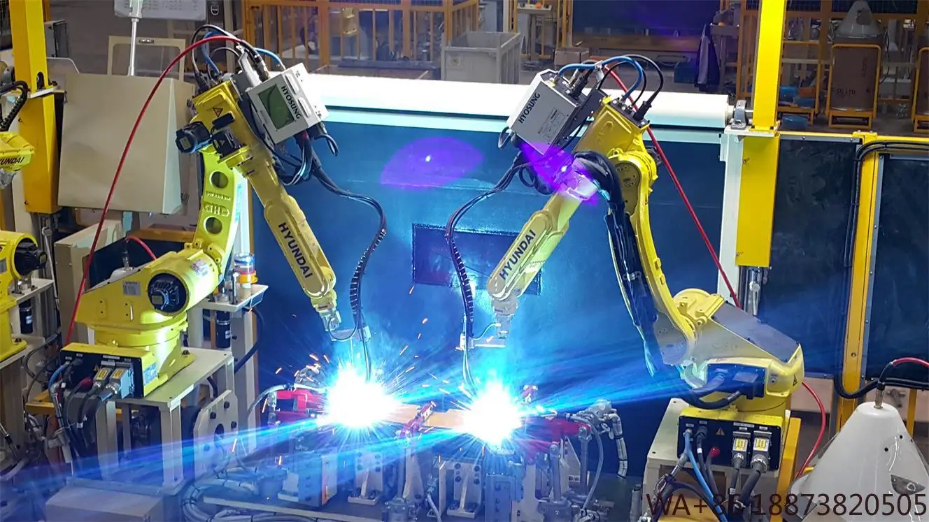 روبوت صناعي أوتوماتيكي بالكامل 6 محاور روبوت لحام Mig مع ذراع روبوت لحام بمصدر الطاقة #5