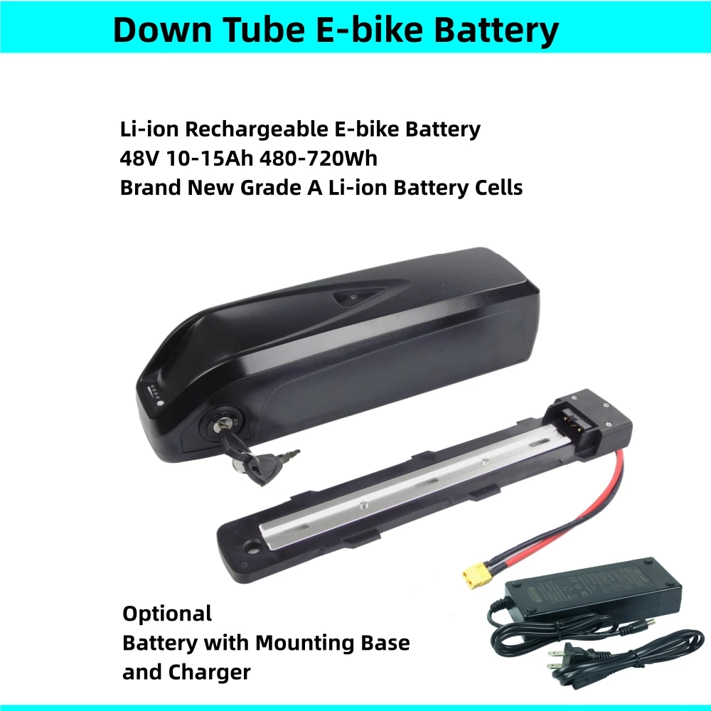 Li-ion E-bike Battery Cargo Utility Bike 48V 10.4Ah 12Ah 14Ah 15Ah for Rad Power Bikes RadCity 4 RadWagon RadExpand 5 Rad Runner