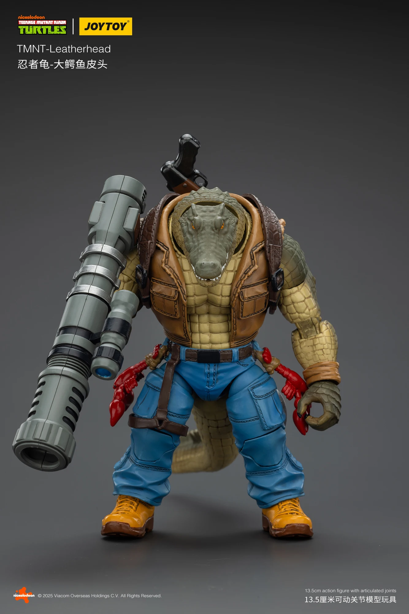 MT】JOYTOY TMNT-Leatherhead 1/18 Coleção de brinquedos de bonecos