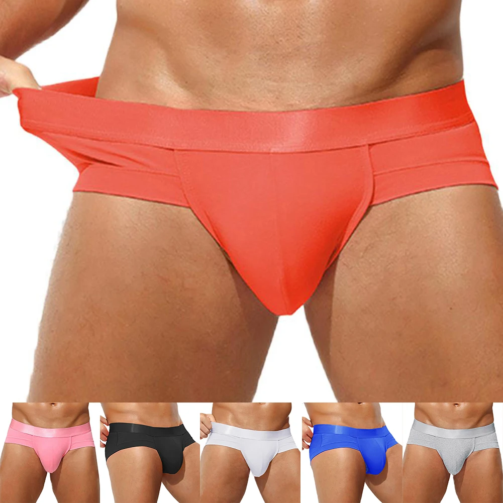 

1pc Comfortable Mens U Convex Pouch Panties Sexy Low Waist Underwear Elastic Blend Cotton Daily Casual Briefs