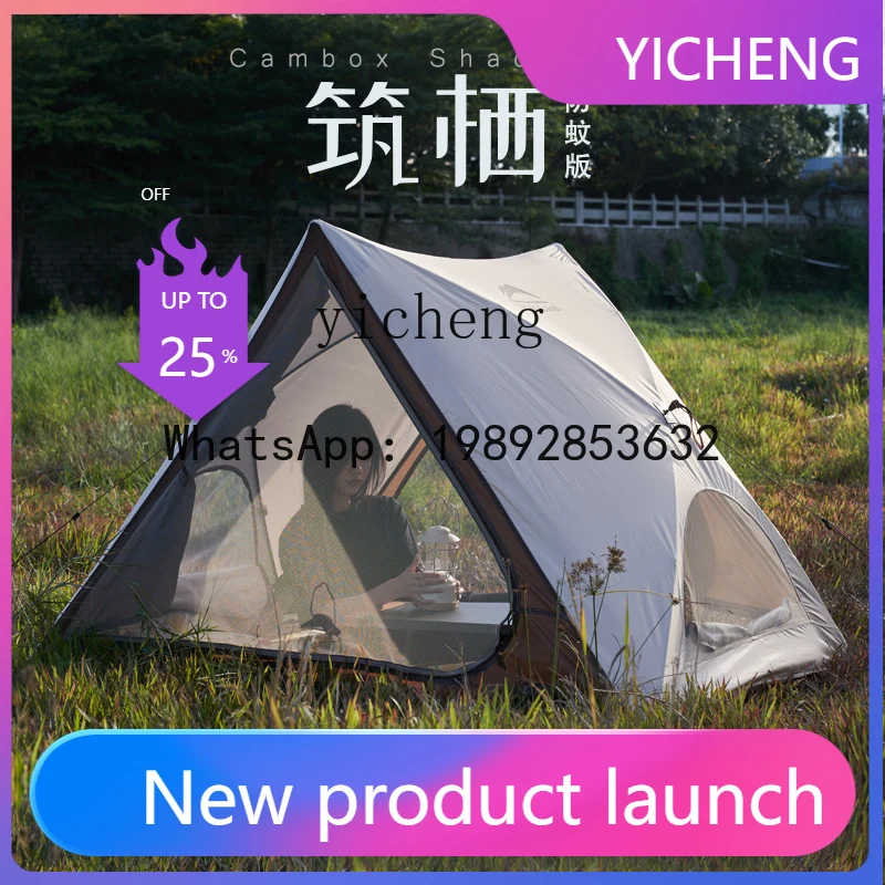 

X8 Triangle Automatic Quick-Open Tent Portable Camping Park Beach Sunshade Indoor Picnic Tent