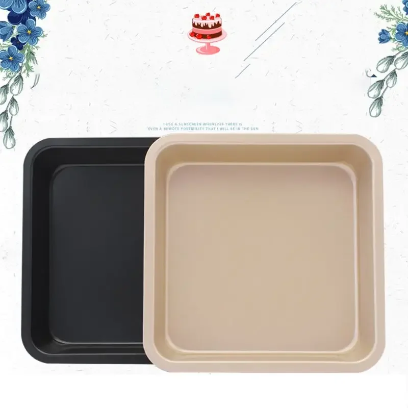 9inch  Non Stick Square Cake Pan Cheese Cookie Bread Pizza Baking Tray Bakeware Tool  Rectangle Cake Pans