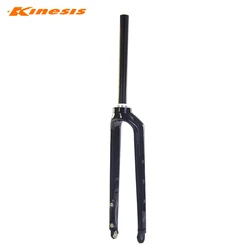 KINESIS FLM35A Alloy Fork Gravel Disc Brake Road Bike Cyclocross 700C 28 zoll Flat Mount Thru Axle M12 Tapered Rigid Forks