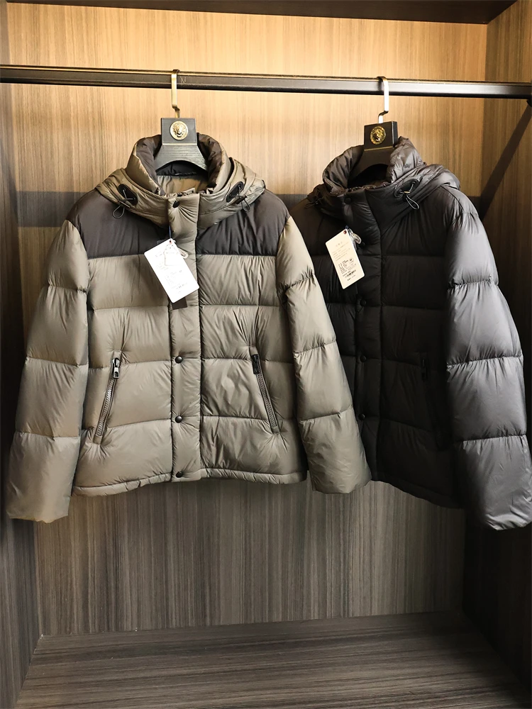 

High Quali Men's down Jaet Ultra High Loosen Outdoor White Du down Pure Color Faionable Urban Sle Windproof