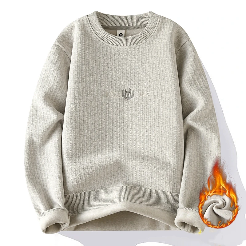 

2025 корейский стиль, мужской трикотаж, простой дизайн, универсальная трикотажная рубашка, базовый слой, модный повседневный удобный мягкий мужской свитер