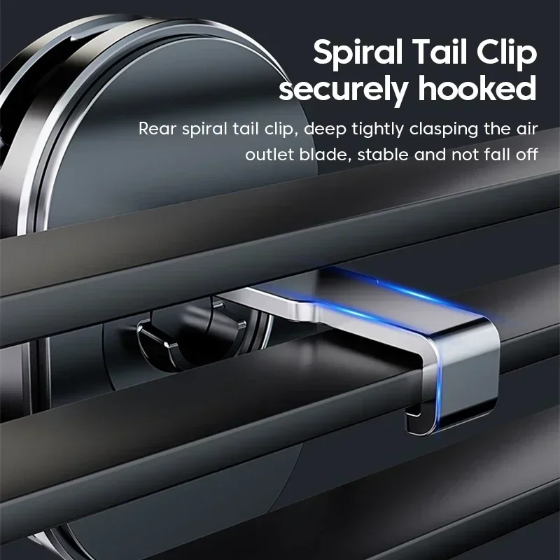 2024 New 360 Rotation Gravity Car Phone Holder Air Vent Clip Navigation Stand Telescopic Air Outlet Phone Support for 4.7-7 inch image 6