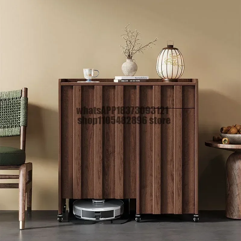 Vintage-style solid wood floor sweeping base station cabinet, concealment cabinet, storage cabinet, storage cabinet