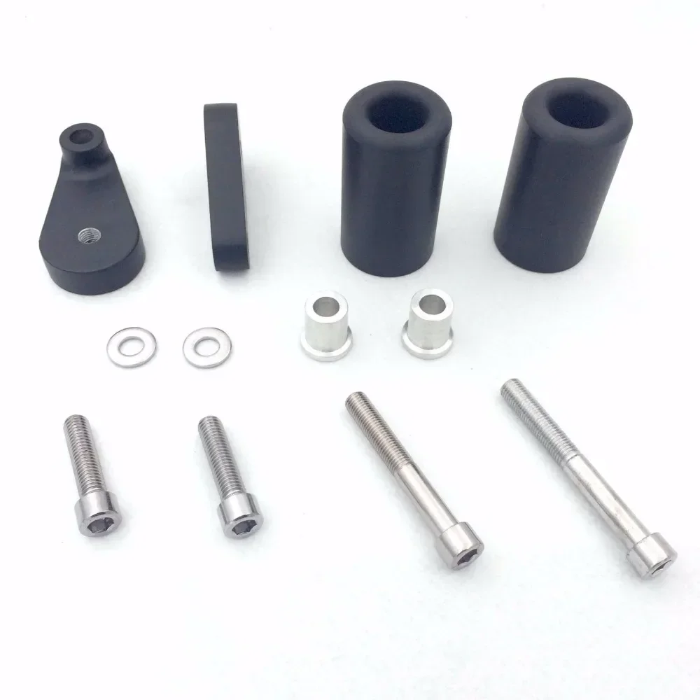 Motorcycle No Cut Frame Slider Crash Protector for Kawasaki 2004-2005 ZX10R ZX-10R Black