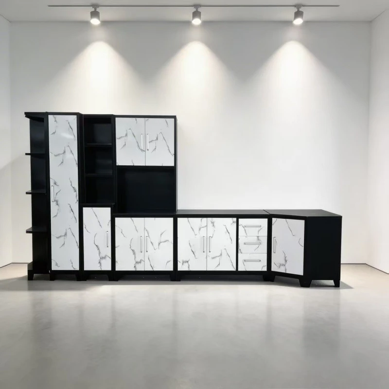 Source Factory Disassembly and Assembly Steel Low Cabinet Office Document Locker Double Door Office Cabinet Iron