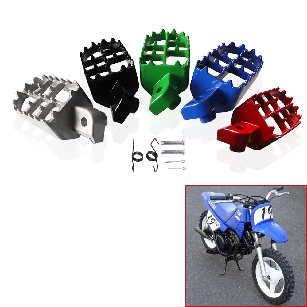 For Yamaha PW50 PW80 TW200 Foot Pegs Pair for XR50R CRF50 CRF70 Motorcycle