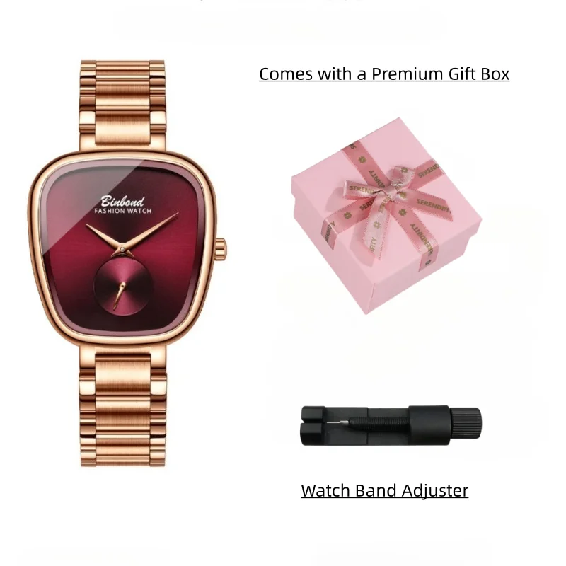 Women's Quartz Watch for Teen Girls Waterproof Minimalist Wristwatch, Luxury Trendy Small Face with Gift Box for School & Daily