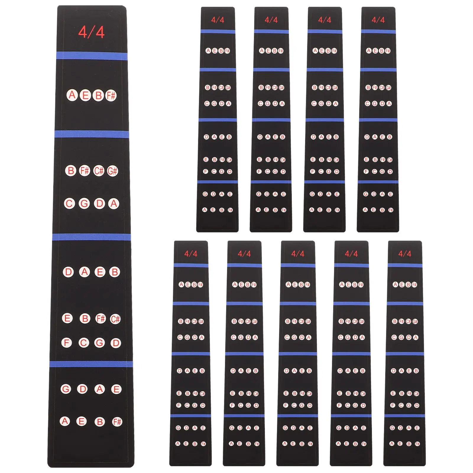 

10 Pcs Violin Sound Accurate Fretboard Stickers for 4/4 Violins Clear Scale Markers Easy Apply Remove Beginners