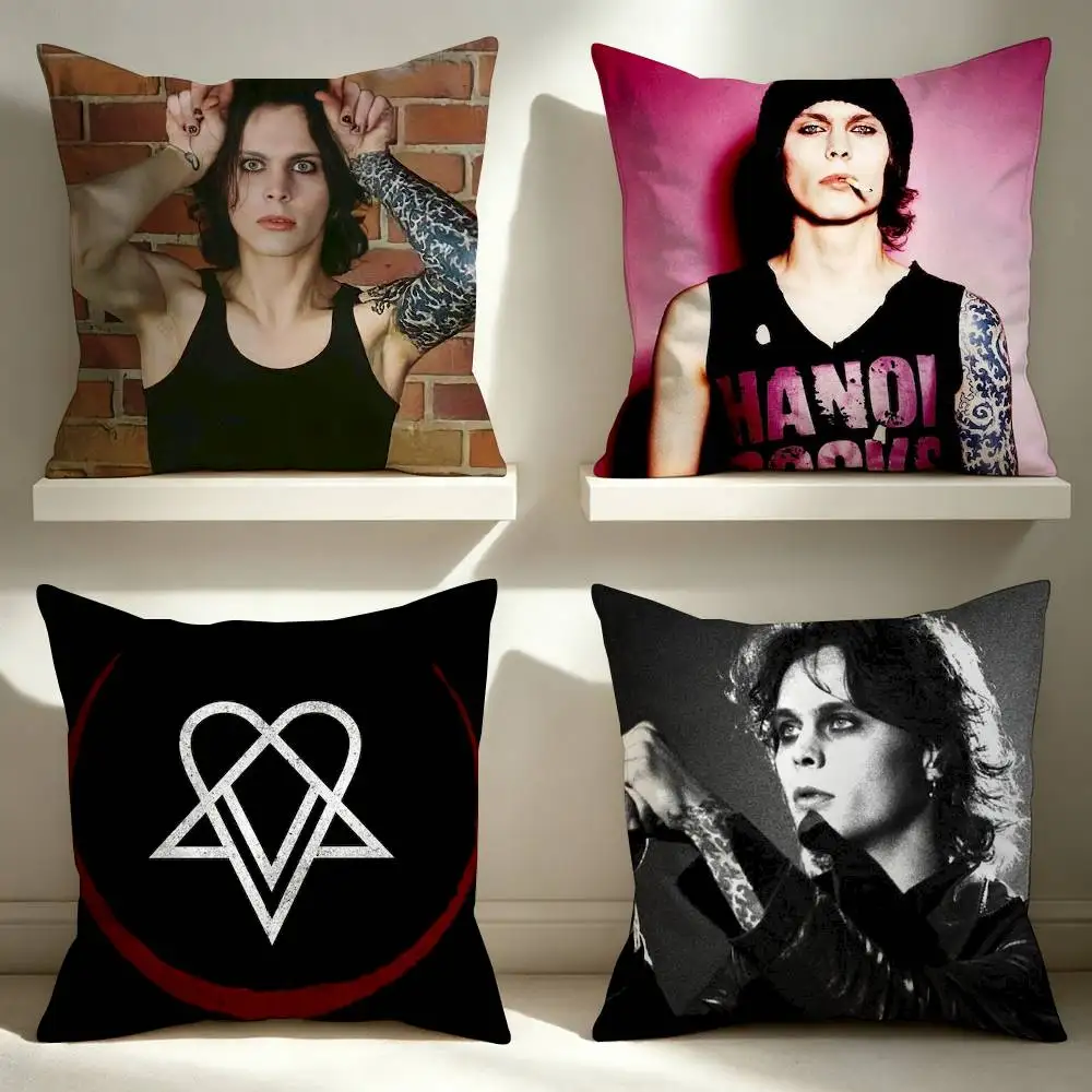 H-HIM Band V-Ville V-Valo  Double-Sided Printed Cushion Cover Bedroom Bedside Sofa Pillow Case