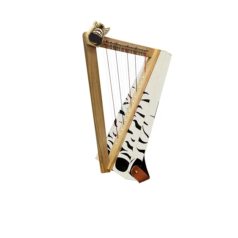 

2024 New 16-String DIY Lyre Harp for Children Enabling Them To Draw Their Own Musical Instrument