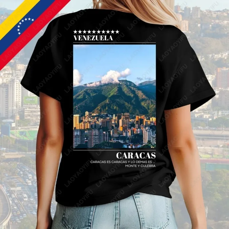 

Venezuela Caracas Men Women Tshirt Creative Popular Fashion Casual Camisetas Civic Landscape Graphic Tees Popular Cotton Tops