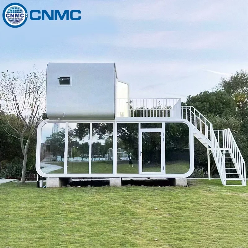 Apple Cabin Movable Prefabricated Home Galvanized Anti Rust Steel Frame All Season Thermal Insulation Sound Proof