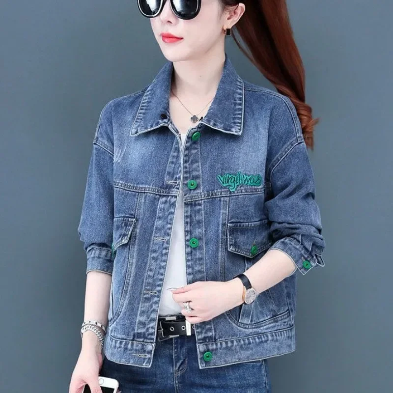 Spring Autumn Cowboy Coat Woman 2025 Fashion Hooded Denim Jacket for Women Streetwear Outdoor Clothing Novelties Trend on Sale