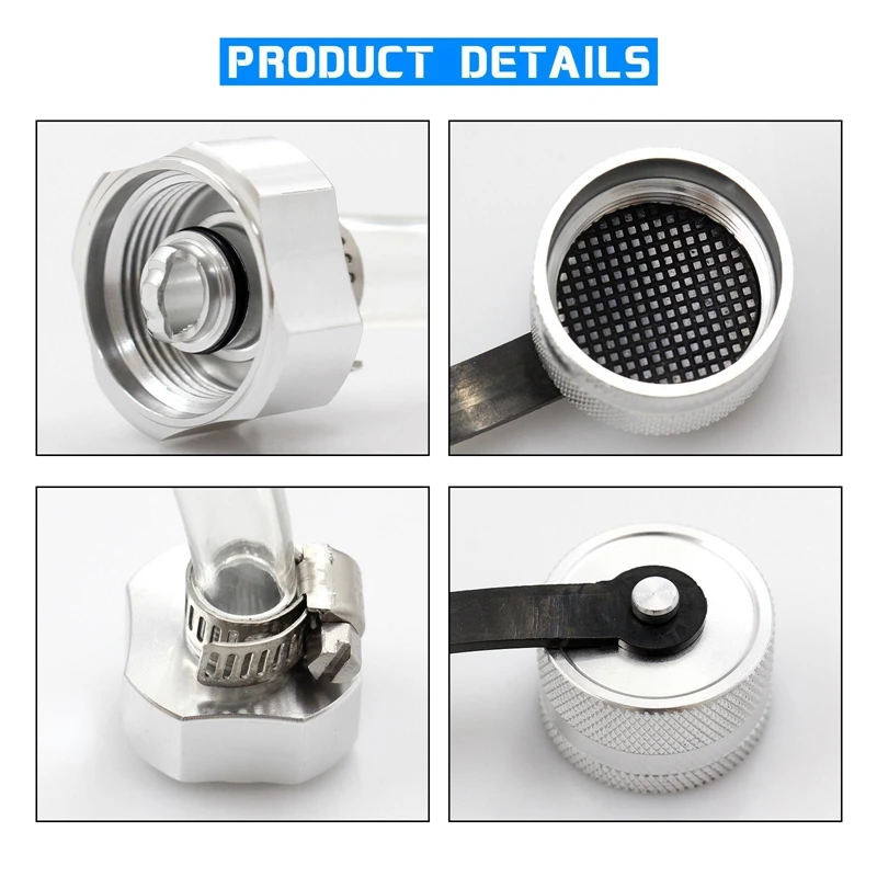 Car Aluminum Alloy Oil Drain Valve Quick Drain Suitable Quick Twist Oil Drain Valve For M12x1.25 With Hose Parts Accessories