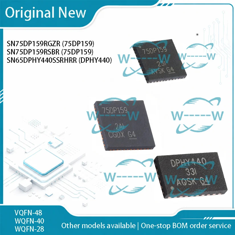 2-30 PCS) SN75DP159RGZR SN75DP159RSBR 75DP159 SN65DPHY440SSRHRR DPHY440 SN75DP159 SN65DPHY440 QFN IC CHIP