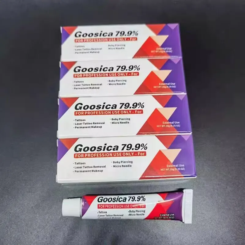 New 79.9% Goosica Tattoo Cream Before Permanent Makeup Face and Body Microblading Piercing Eyebrow Lips 10g