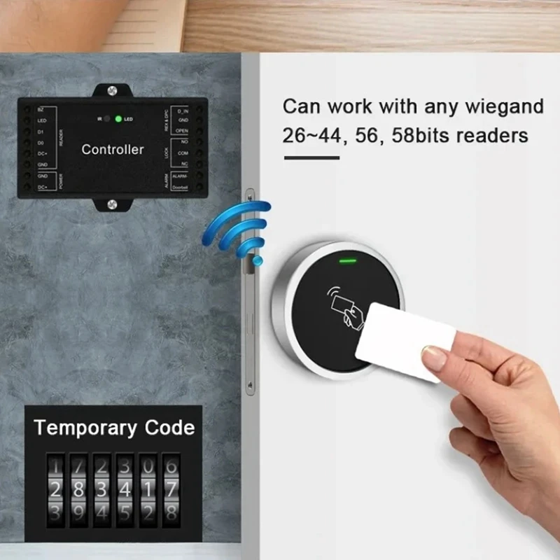 AB42-TUYA Wifi Controller Can Upgrade Common Access Control Generate Random Password View Door Opening Records And Remote