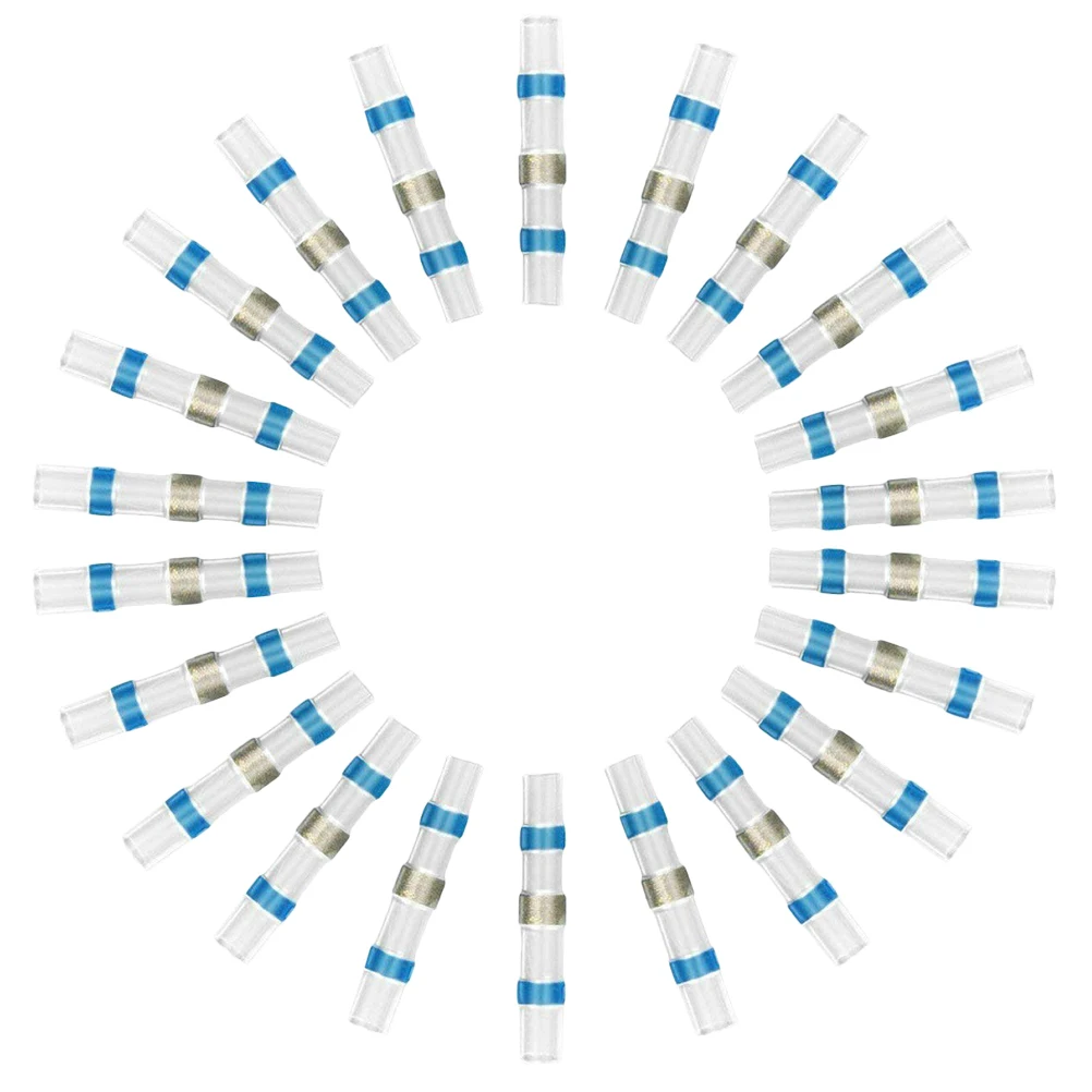 

100Pcs Welding Connector Kit Heat Shrink Solder Sleeves Waterproof Electrical Terminals for Wire Splicing