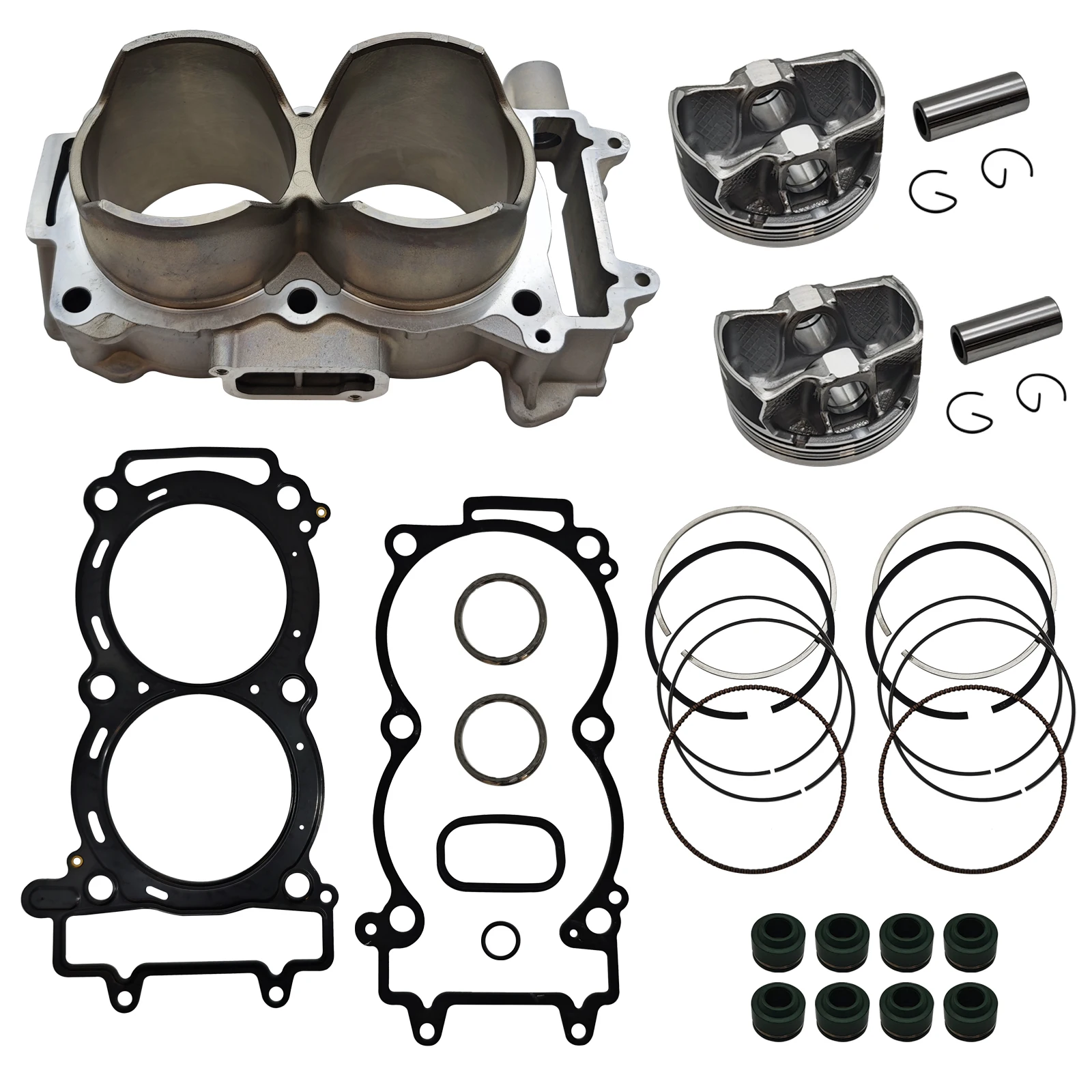 

Complete Top End Rebuild Standard Bore 93mm Cylinder Piston Gasket Kit for Polaris RZR 900 XP 2011-2014 OE 3022278 ATV UTV Parts