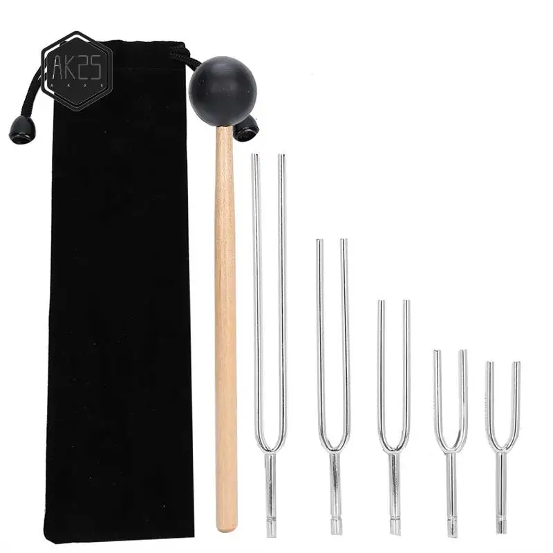 

AK25-128HZ 256HZ 512HZ 1024HZ 2048HZ Aluminum Alloy Tuning Fork Sound Healing Tool Set Tuning Fork Sound Healing Tool Set
