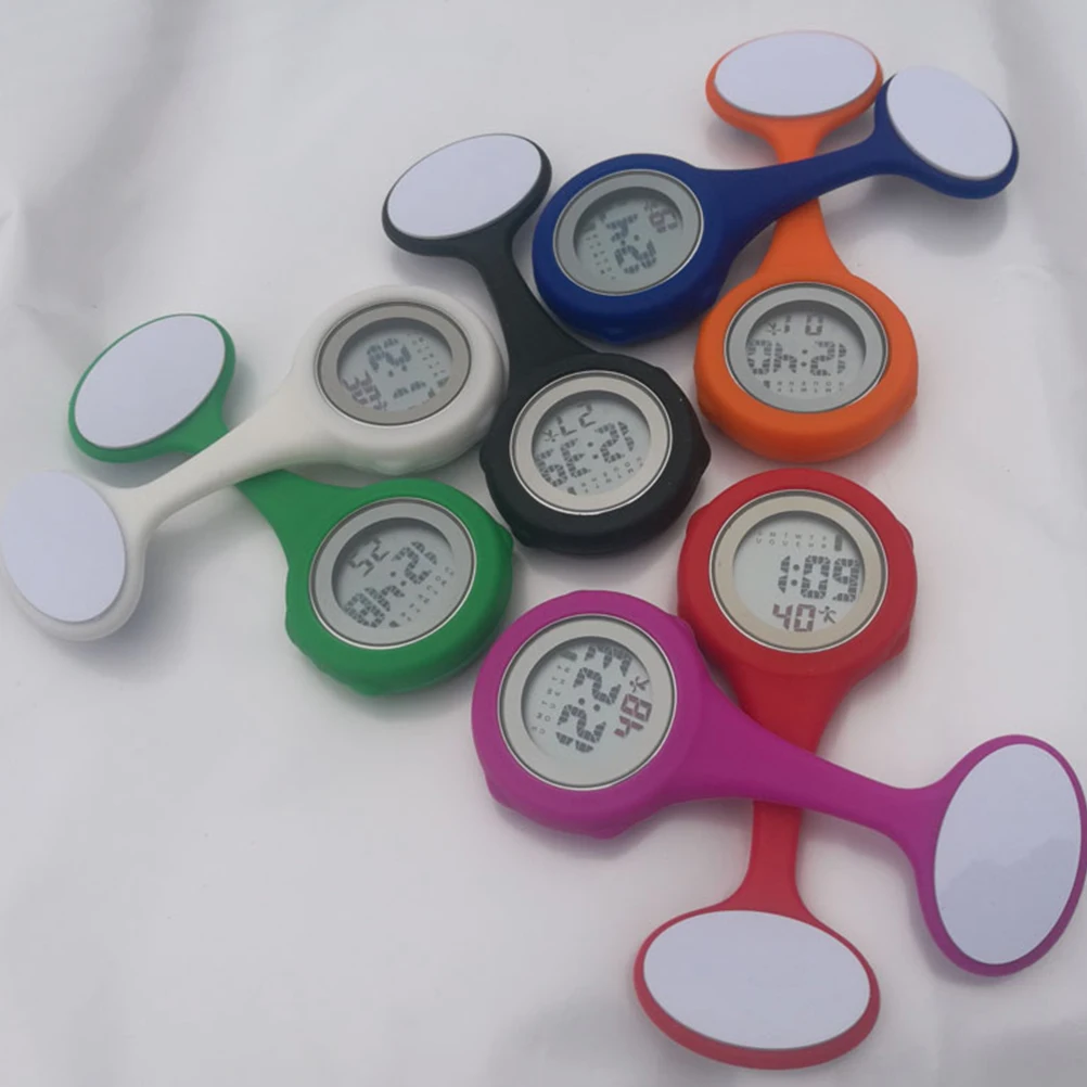 Digital Nurse Watch Hanging Pocket Accessories Electric Fashion Style For Doctors Nurses Medical Decoration Gift Green