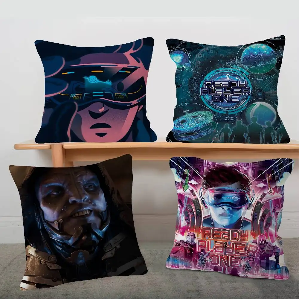 Movie Ready Player One Cute Cartoon Two-dimensional Pillowcase Bedroom Sofa Cushion Cover Nap Pillow Cover