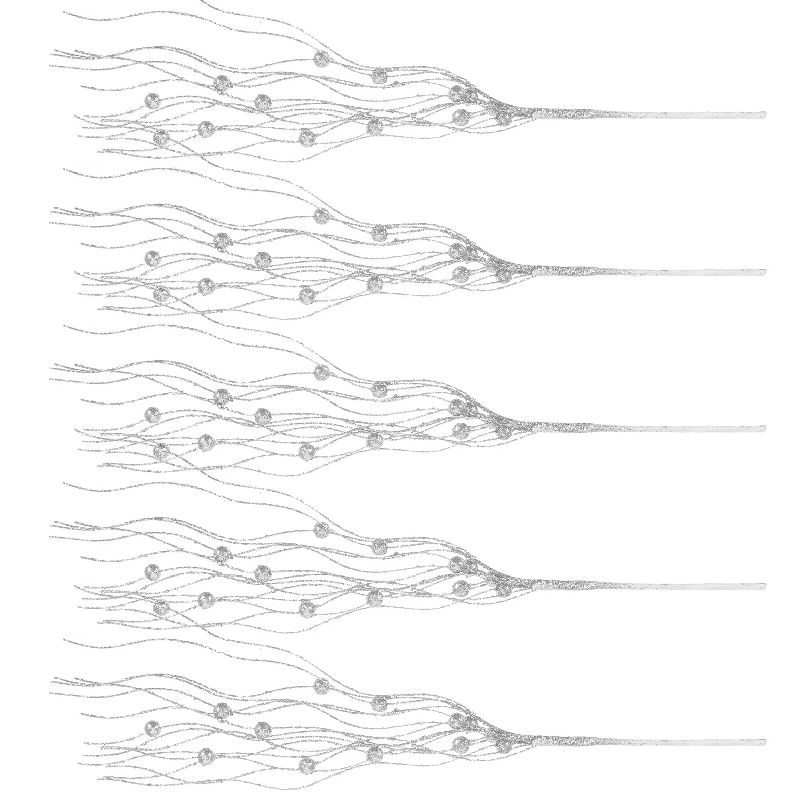 

5Pcs Artificial Branch Christmas Tree Decorations Realistic Faux Plant Picks for Table Centerpiece Winter Crafts Vase Decor