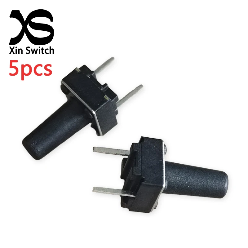 5PCS 6x6 (Mid 2-Pin) Tact Momentary Switch 6*6 Pin Length 3.5mm Handle Height 11.0mm Self-Reset 50mA DC12V Mini Micro Switch