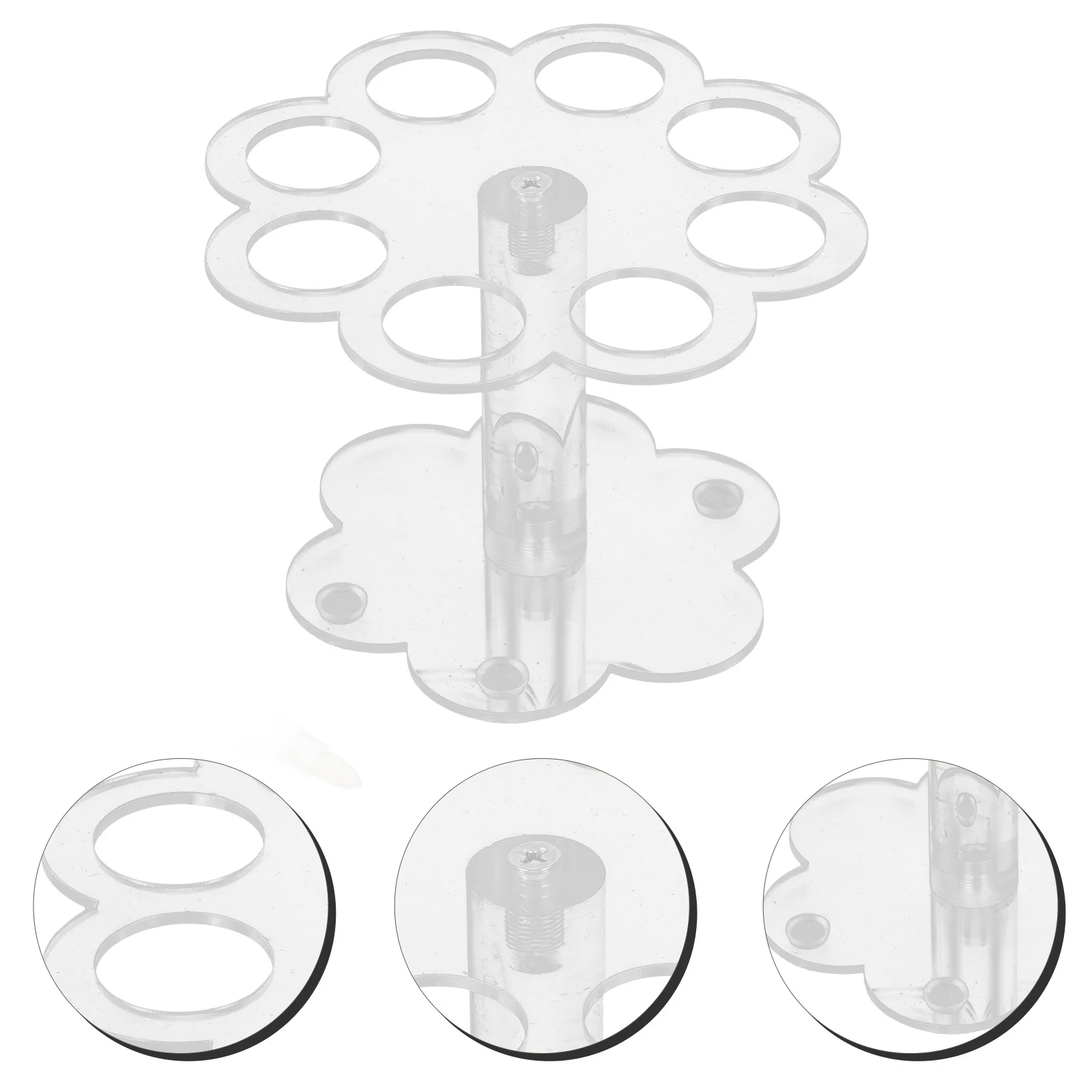 

Acrylic Ice Cream Cone Holder Stand Clear Transparent Cone Rack for Party Birthday Wedding Dessert Store Display